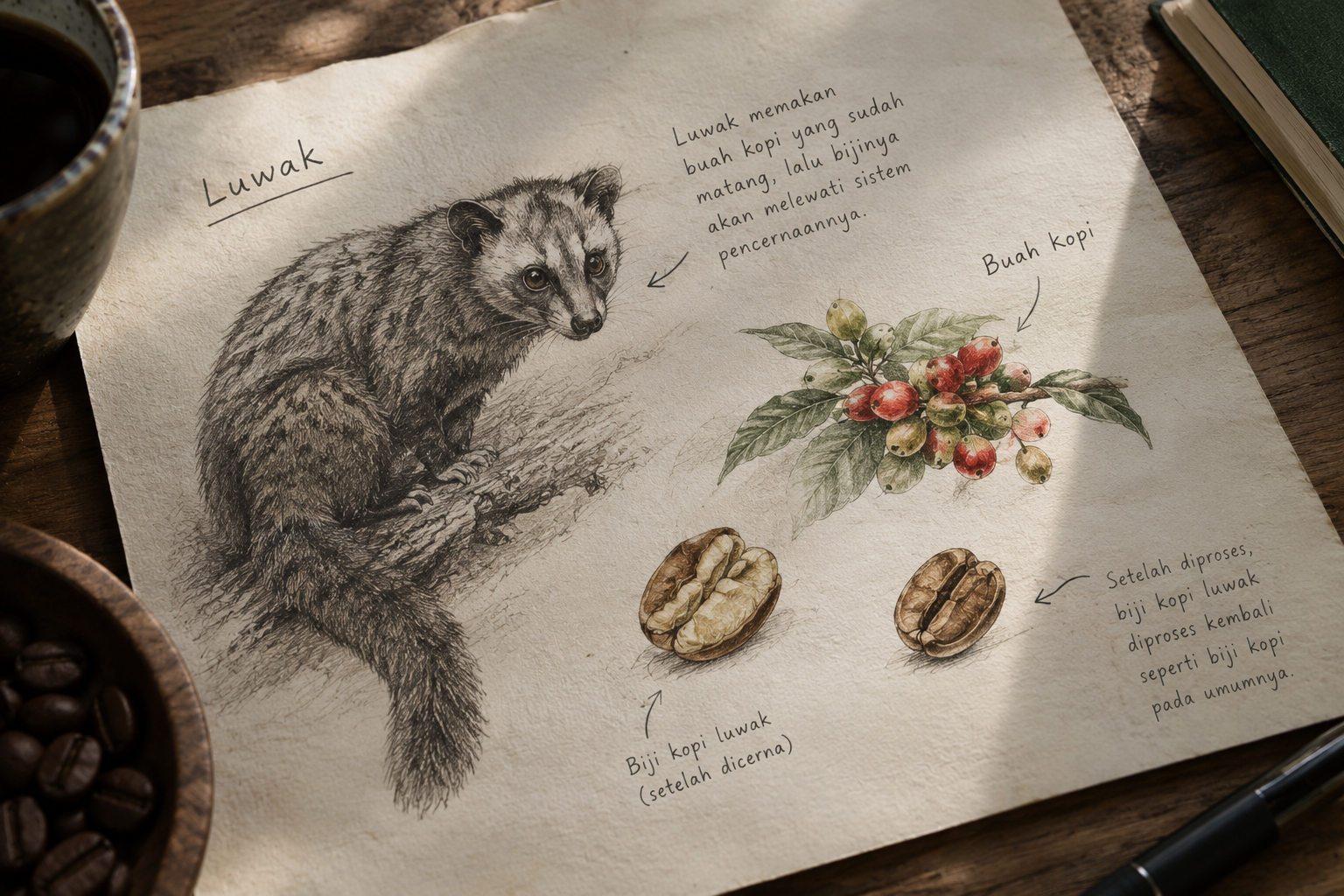 Kopi Luwak cupping analysis and market ethics