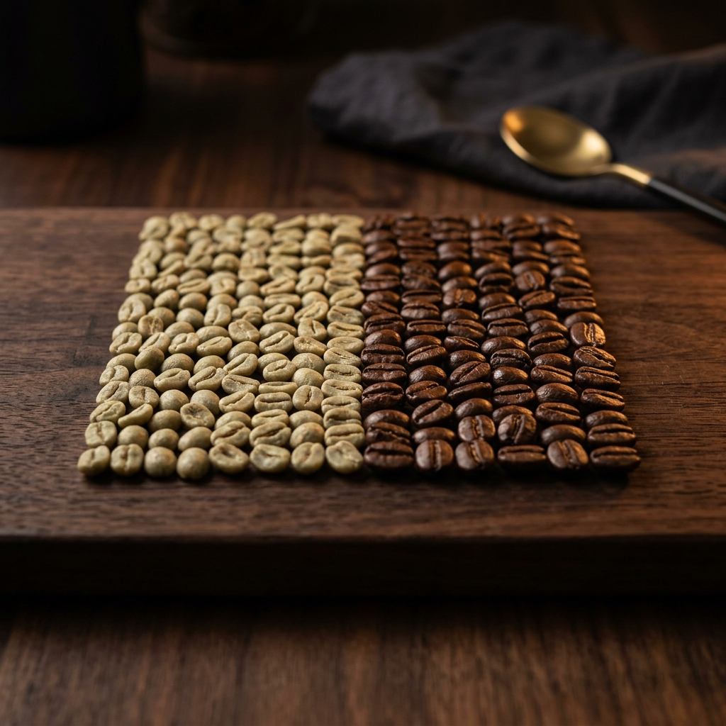 Premium Green and Roasted Coffee Beans