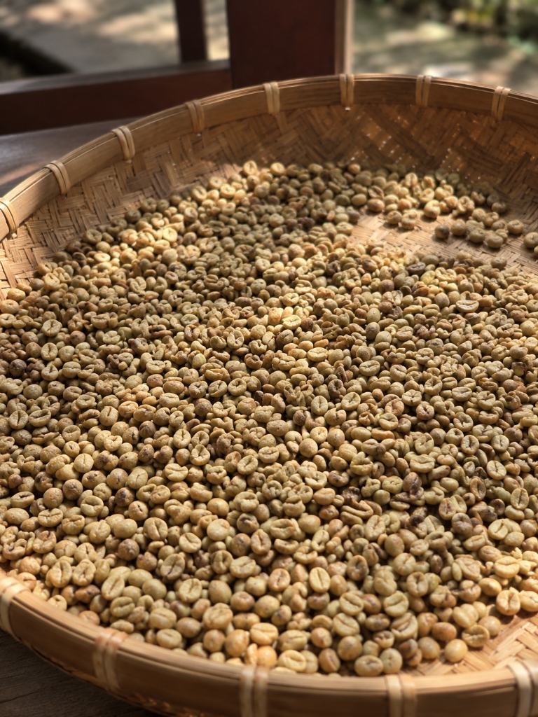Robusta Natural Process Real Coffee Beans